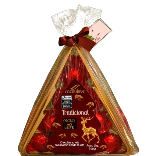 Bombom chocolate gourmet com recheio de trufa ao leite – 300g