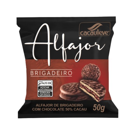 Alfajor De Brigadeiro Com Chocolate 50% Cacau – 50g
