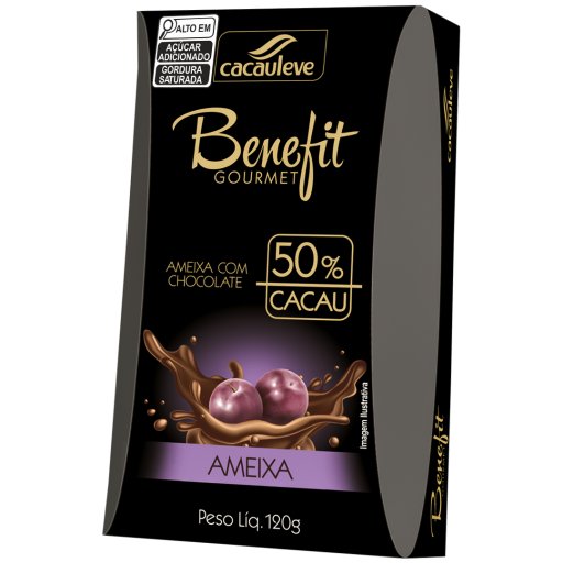 Benefit – Bombom de ameixa com chocolate 50% cacau 120g